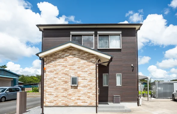 注文住宅事例　2階建て